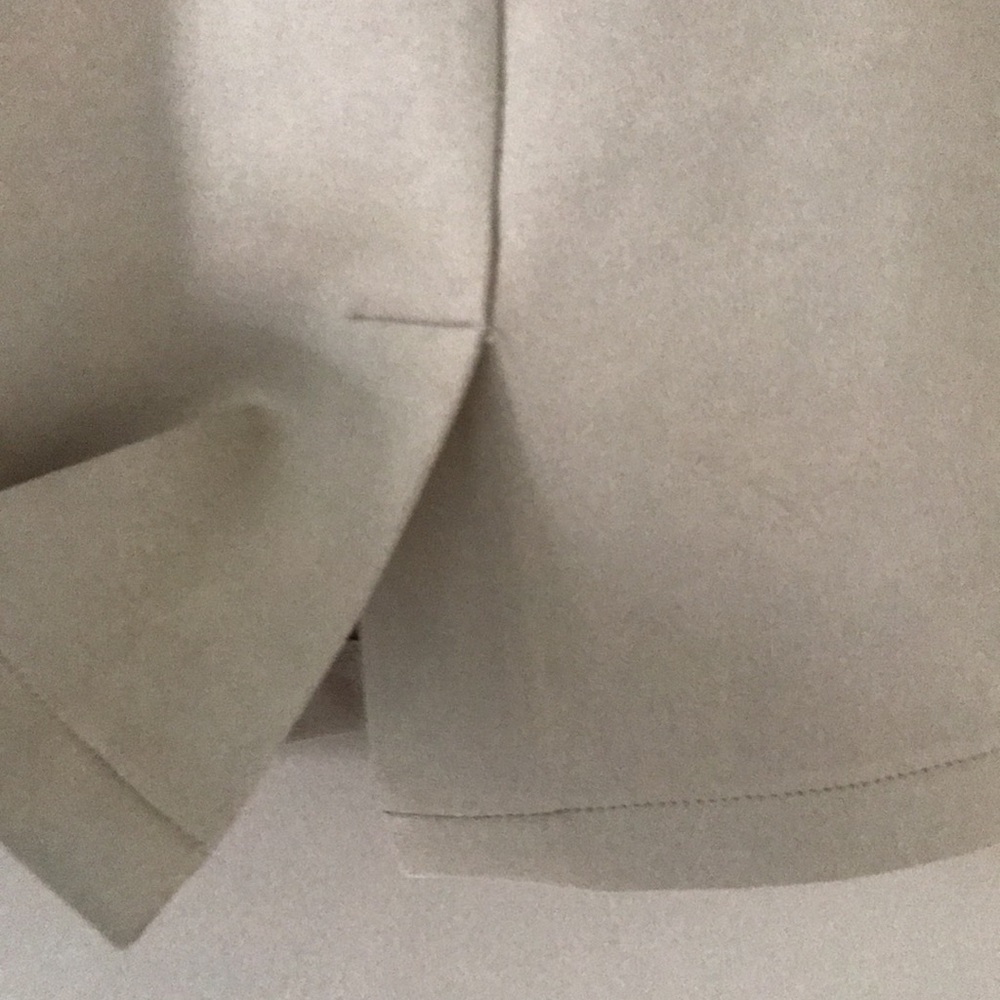 NWT Beige A-Line faux suede skirt - Picture 3 of 6